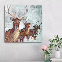 Best Reindeer in the Snow Canvas Art Print Christmas Art & Wall Decor