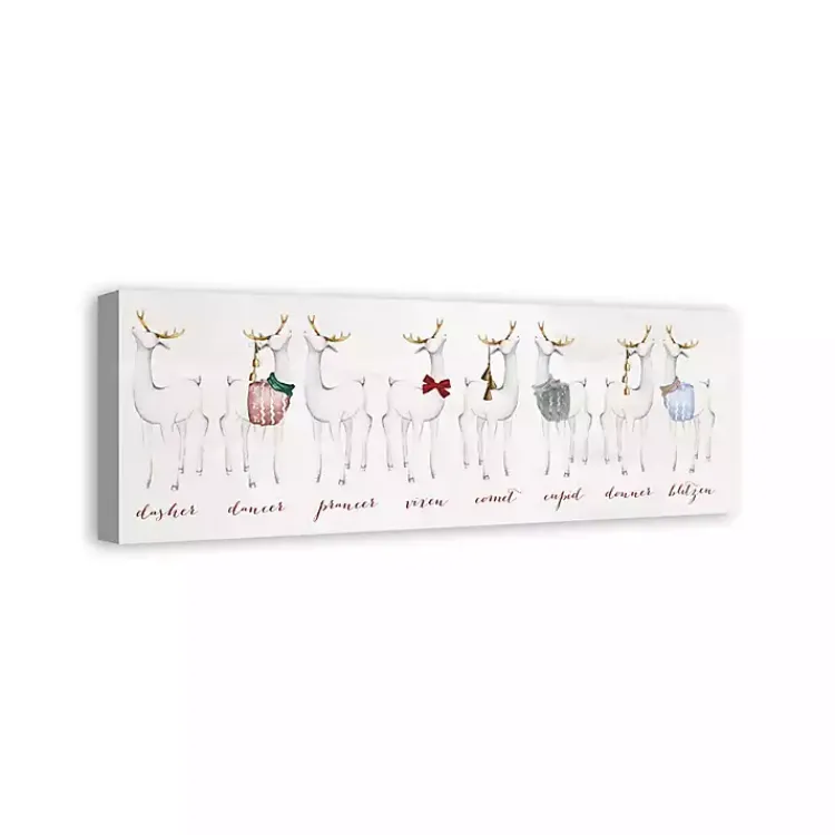 Clearance Reindeer Lineup Canvas Art Print Christmas Art & Wall Decor