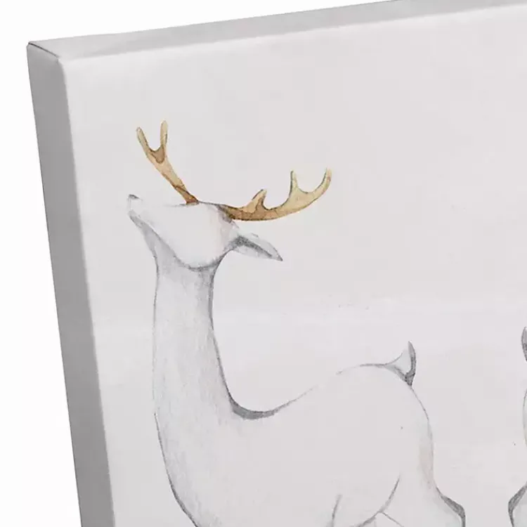 Clearance Reindeer Lineup Canvas Art Print Christmas Art & Wall Decor