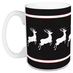 Outlet Reindeer Name Mugs, Set of 2 Christmas Dining & Entertaining