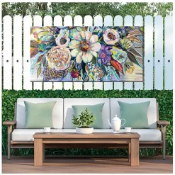 Kirklands Home Outdoor Wall Decor|Rejuvenation Outdoor Canvas Art Print Multi