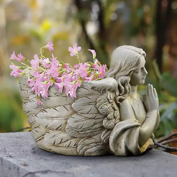 Kirklands Home Planters|Resin Angel Planter