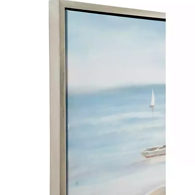 Kirklands Home Framed Art|Resting Rowboat Framed Canvas Art Print