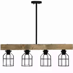 Kirklands Home Chandeliers & Pendant Lighting|Restored Wood 4-Light Pendant Light
