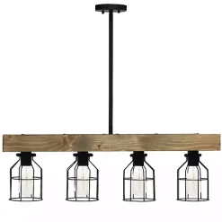 Kirklands Home Chandeliers & Pendant Lighting|Restored Wood 4-Light Pendant Light