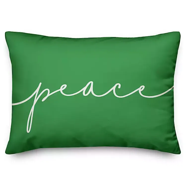 Outlet Reversible Peace and Joy Pillow Christmas Pillows