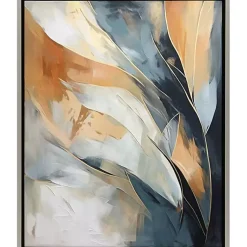 Kirklands Home Framed Art|Rhythms of Flow II Framed Canvas Art Print