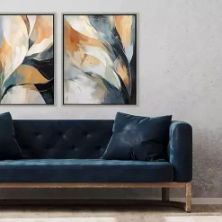 Kirklands Home Framed Art|Rhythms of Flow II Framed Canvas Art Print