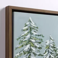 Hot River Winter Scene Framed Canvas Art Print Christmas Art & Wall Decor