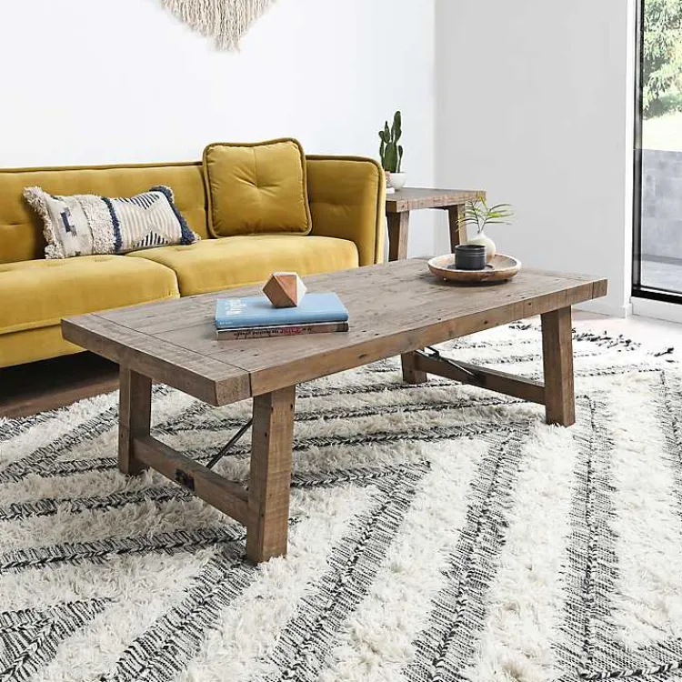 Kirklands Home Coffee Tables|Roane Gray Reclaimed Pine Coffee Table