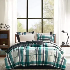Kirklands Home Comforters|Roger Plaid 7-pc. Twin Comforter Set
