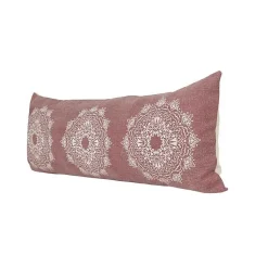 Hot Rose Bohemian Medallion Lumbar Pillow Pillows