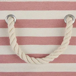 New Rose Striped Paw Medium Rectangular Pet Bin Baskets & Boxes