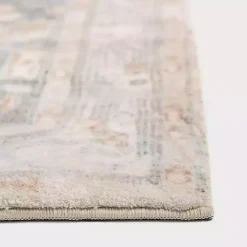 Kirklands Home Area Rugs|Rosette Denim Area Rug, 5x7