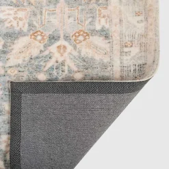 Kirklands Home Area Rugs|Rosette Denim Area Rug, 5x7