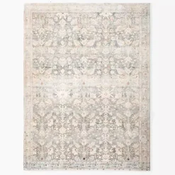 Kirklands Home Area Rugs|Rosette Denim Area Rug, 7x9