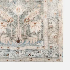 Kirklands Home Area Rugs|Rosette Denim Runner