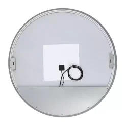 Kirklands Home Decorative Mirrors|Round Ashden LED Wall Mirror