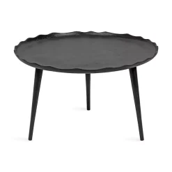 Kirklands Home Coffee Tables|Round Alessia Coffee Table Black