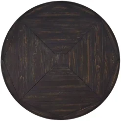 Kirklands Home Coffee Tables|Round Wood Flared Base Coffee Table Black