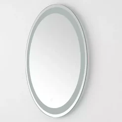 Kirklands Home Decorative Mirrors|Round Caspar LED Wall Mirror