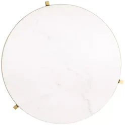 Kirklands Home Accent & End Tables|Round Aguilar Accent Table Gold