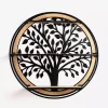 Kirklands Home Shelves|Round Metal Tree 3-Tier Wall Shelf