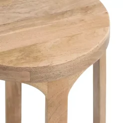 Kirklands Home Accent & End Tables|Round Natural Wood Dani Accent Table Tan
