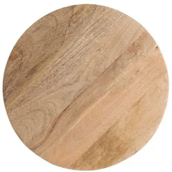 Kirklands Home Accent & End Tables|Round Natural Wood Dani Accent Table Tan