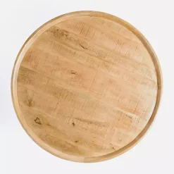 Kirklands Home Coffee Tables|Round Natural Wood Hughes Coffee Table Tan