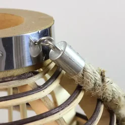 Online Round Rattan Hurricane Lantern with Jute Rope Lanterns