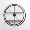 Kirklands Home Shelves|Round Wagon Wheel Wall Shelf