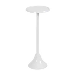 Kirklands Home Accent & End Tables|Round Metal Layla Accent Table White