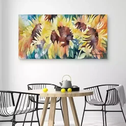 Kirklands Home Canvas Art|Row of Sun Light Canvas Art Print Multi