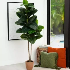 Discount Rubberwood Tree in Planter, 6 ft. Trees & Topiaries