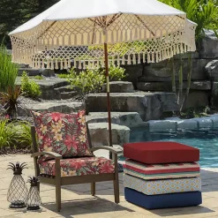 Kirklands Home Outdoor Cushions & Pillows|Ruby Tropical 2-pc. Outdoor Deep Seat Cushion