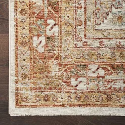 Kirklands Home Area Rugs|Rust Distressed Multi Medallion Runner, 2x10