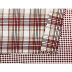 Kirklands Home Quilts|Rust Plaid Camden King 3-pc. Quilt Set