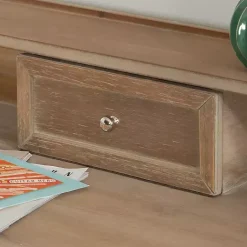 Kirklands Home Office Furniture|Rustic Wooden Folding Desk Brown