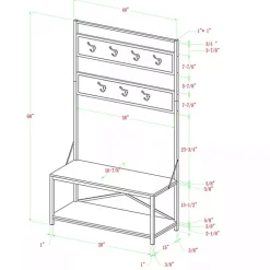 Kirklands Home Entryway Furniture|Rustic Driftwood Hall Tree