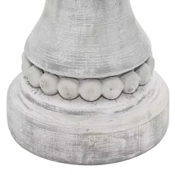 Outlet Rustic Gray Carved 3-pc. Candle Holder Set Candle Holders