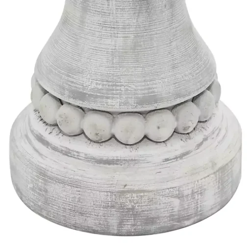 Outlet Rustic Gray Carved 3-pc. Candle Holder Set Candle Holders