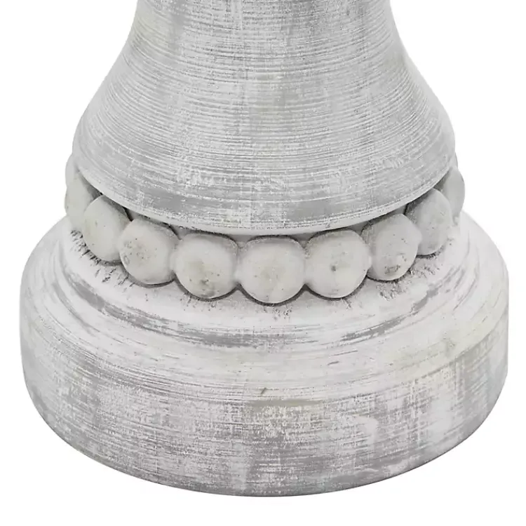 Outlet Rustic Gray Carved 3-pc. Candle Holder Set Candle Holders
