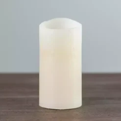 New Rustic LED Pillar Candle, 3x6 in. Flameless Candles