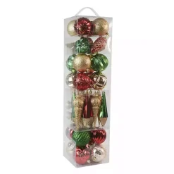 Outlet Rustic color 40-pc. Christmas Ornament Set Christmas Ornaments