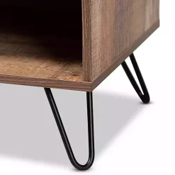 Kirklands Home Tv Stands & Media Consoles|Rustic Oak Wood TV Stand Brown
