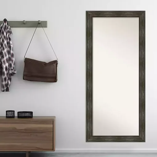 Kirklands Home Full Length & Floor Mirrors|Rustic Rail Charred Framed Mirror