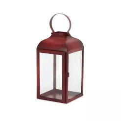 Hot Rustic Ring Top Metal Lanterns, Set of 3 Lanterns