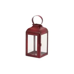 Hot Rustic Ring Top Metal Lanterns, Set of 3 Lanterns