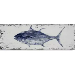 Kirklands Home Canvas Art|Rustic Tuna Canvas Plaque